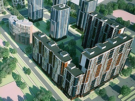 В продаже новые квартиры в жилом комплексе «Калейдоскоп».