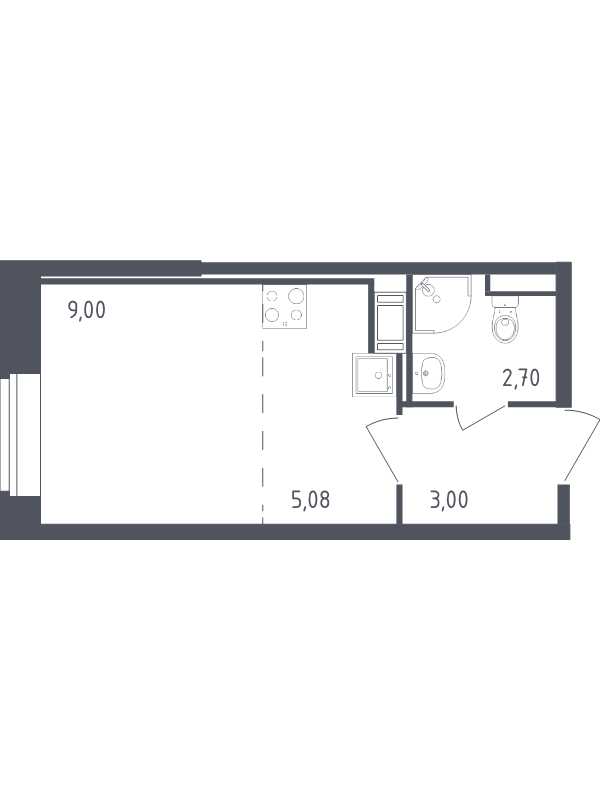 Продажа 1-комнатной новостройки, Санкт-Петербург, Славянская ул.