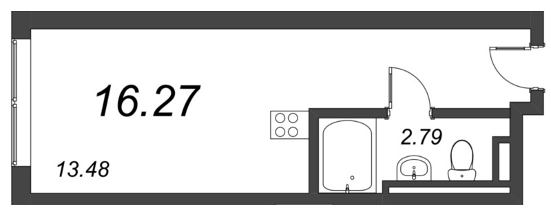 Продажа 1-комнатной новостройки, Санкт-Петербург, Салова ул.