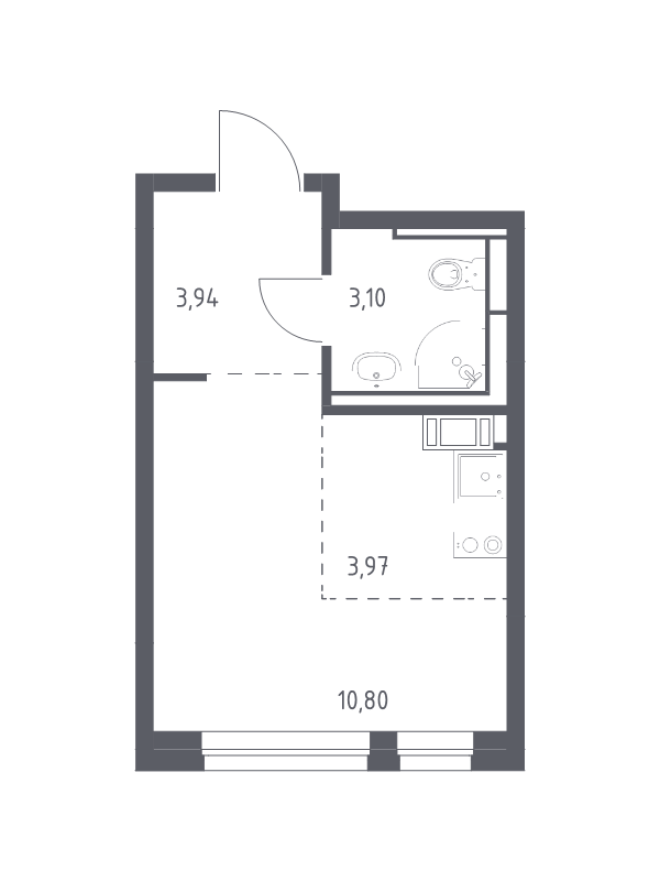 Продажа 1-комнатной новостройки, Санкт-Петербург, Славянская ул.