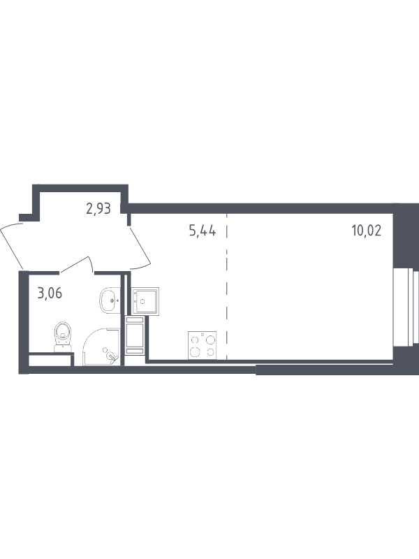 Продажа 1-комнатной новостройки, Санкт-Петербург, Славянская ул.