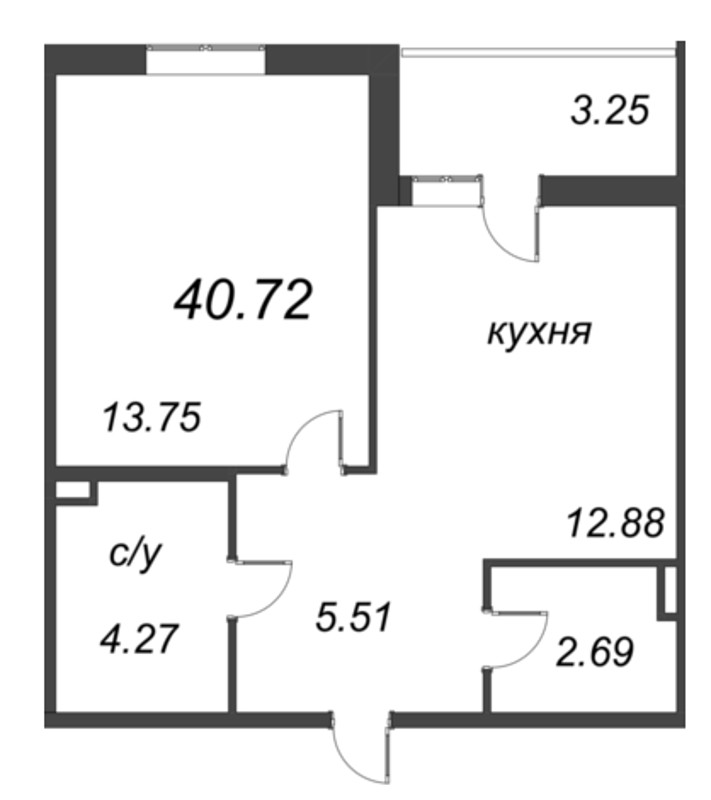 Продажа 1-комнатной новостройки, Бугры, Дорога в Мурино