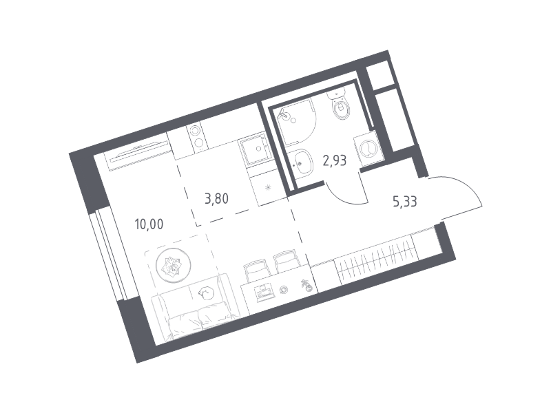 Продажа 1-комнатной новостройки, Санкт-Петербург, Славянская ул.